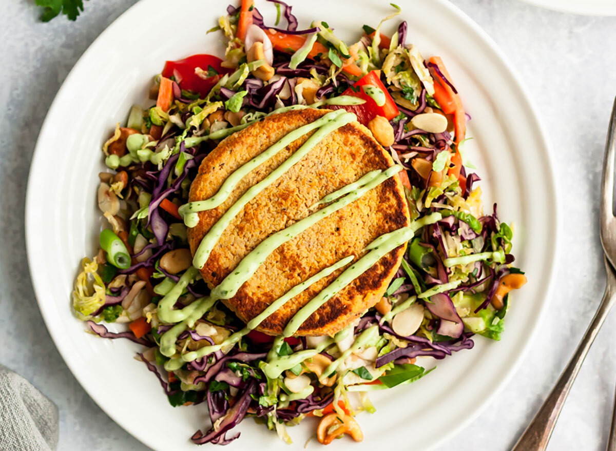 Sweet potato salmon cakes recipe from Ambitious Kitchen