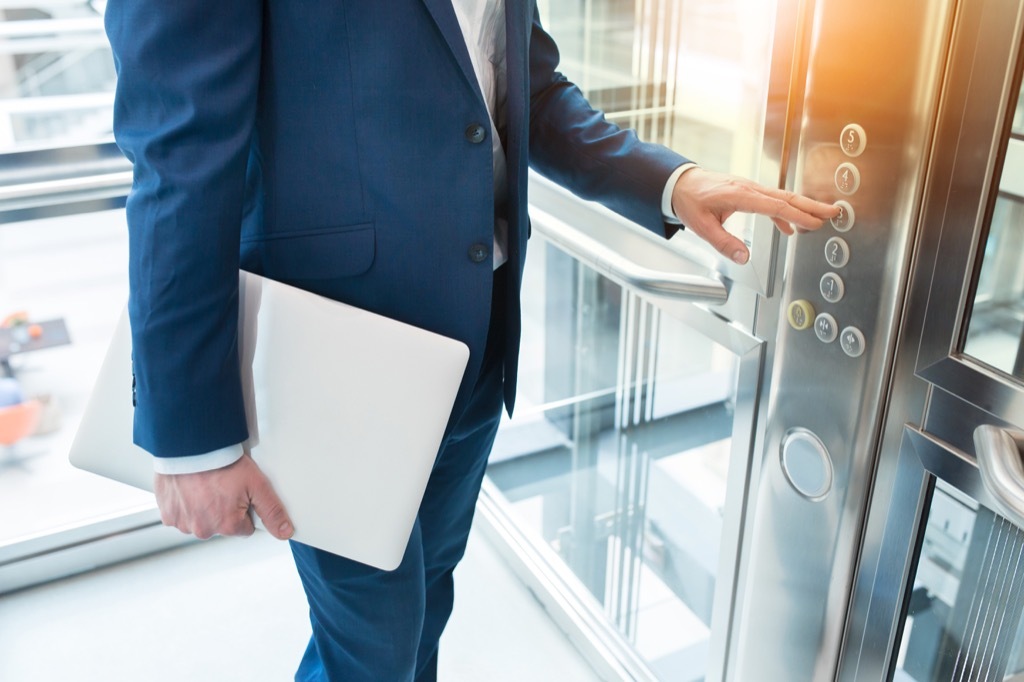 closing the elevator