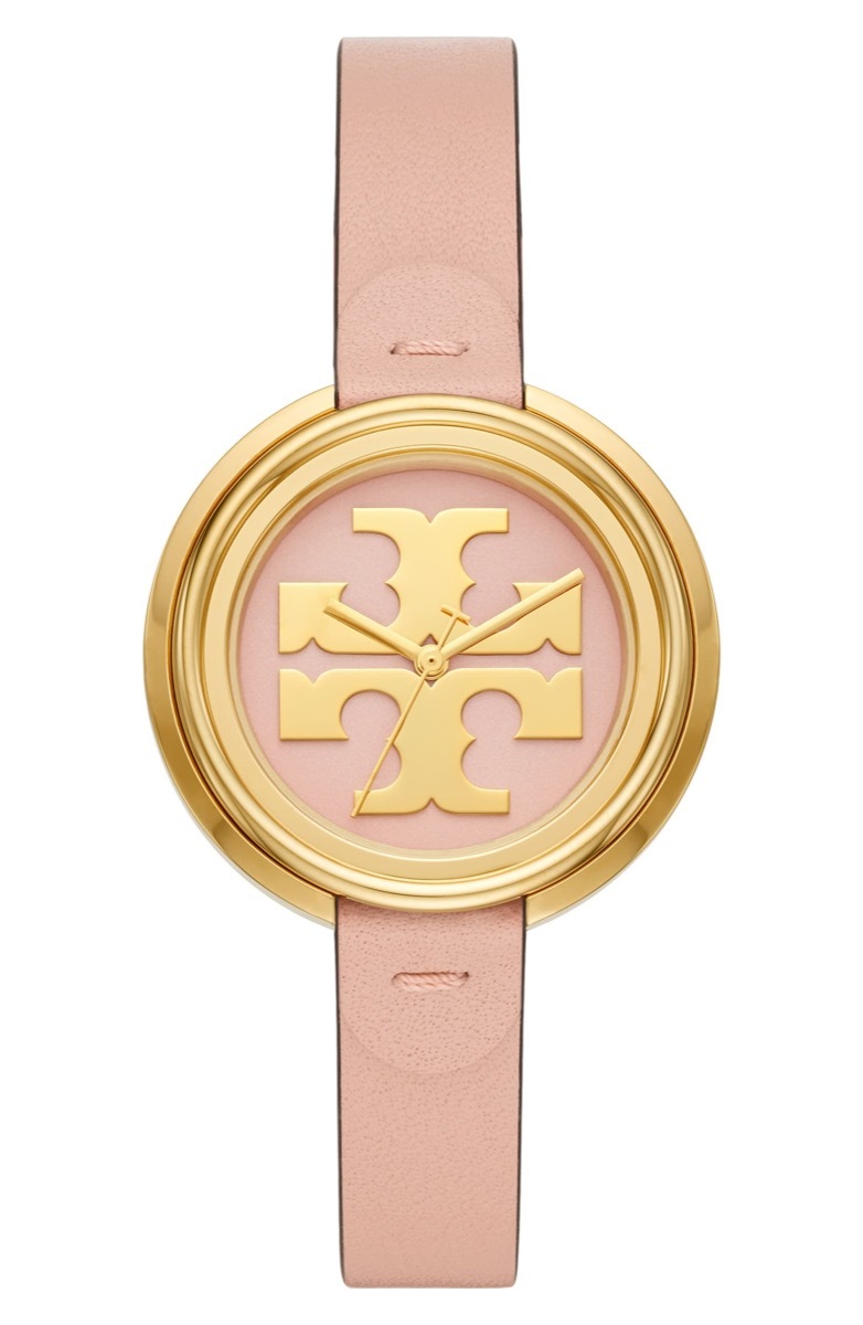 pink tory burch watch