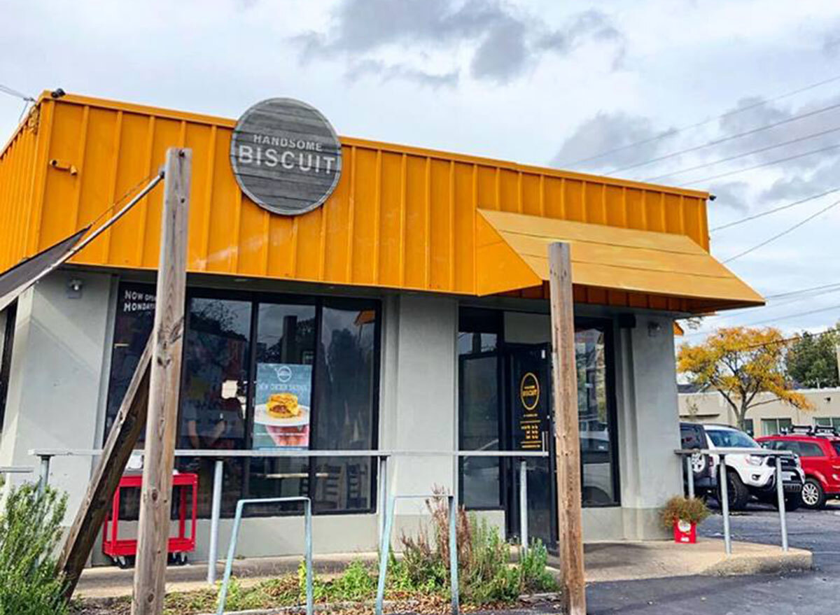 handsome biscuit restaurant entrance