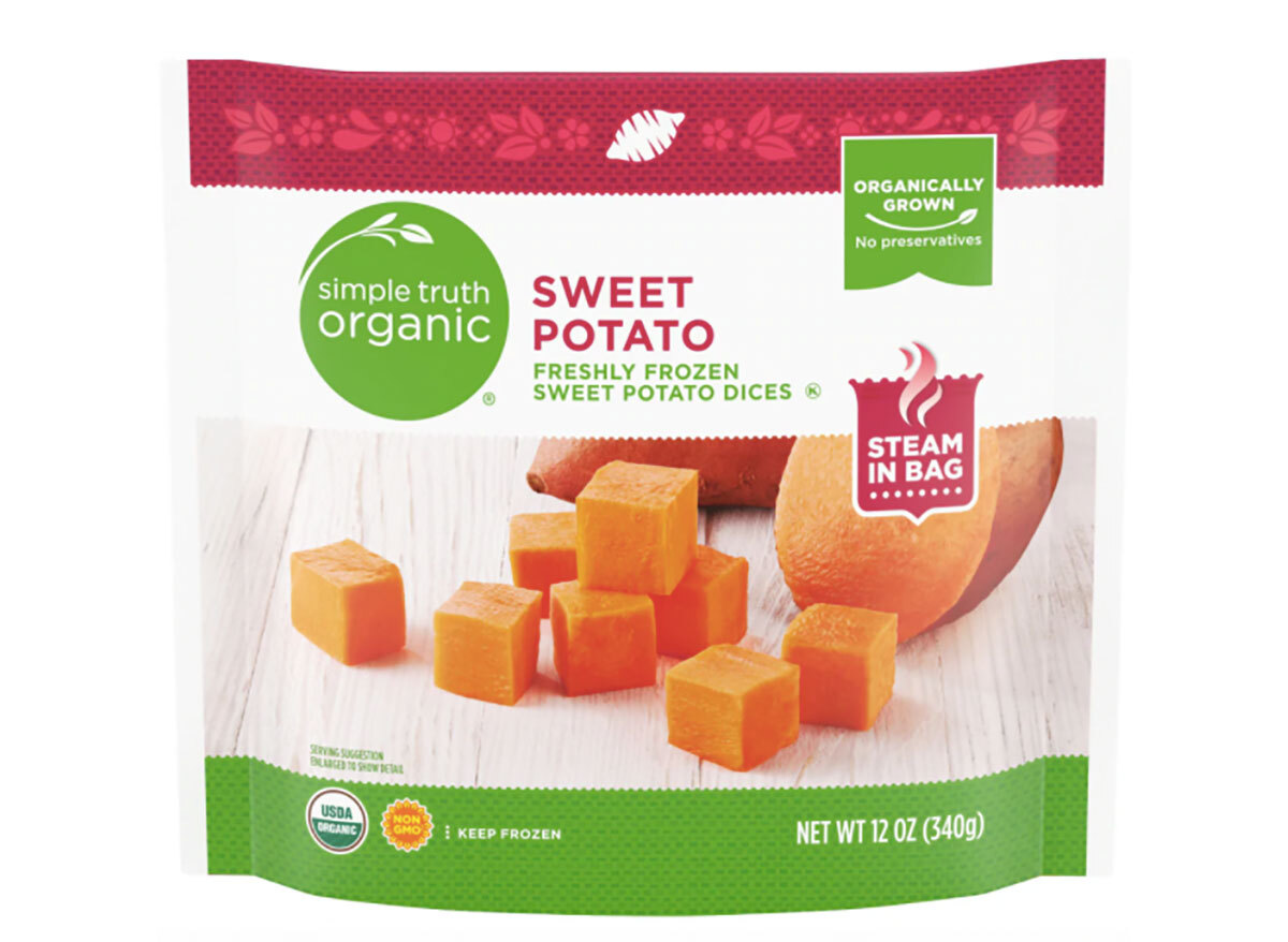 bag of frozen diced sweet potatoes from kroger