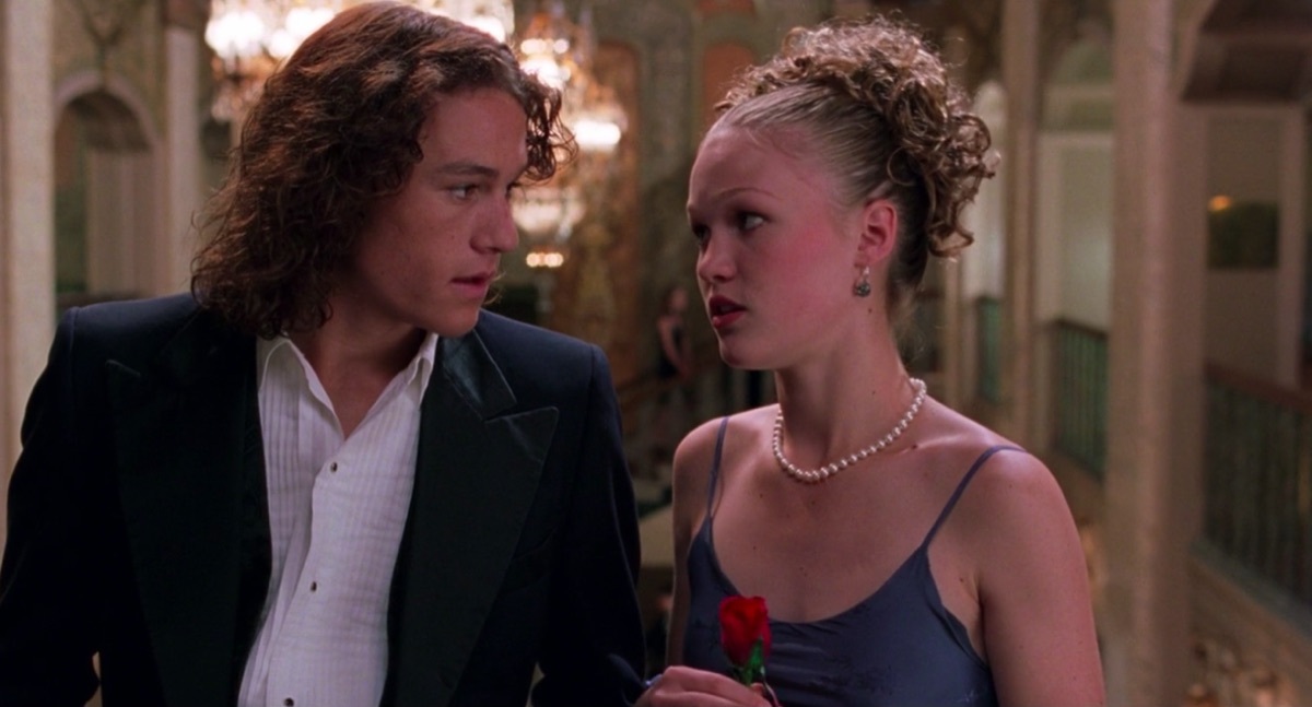 Heath Ledger and Julia Stiles in 10 Things I Hate About You