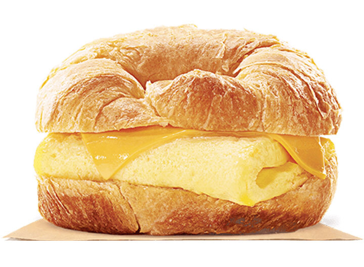 Burger king egg and cheese croissant