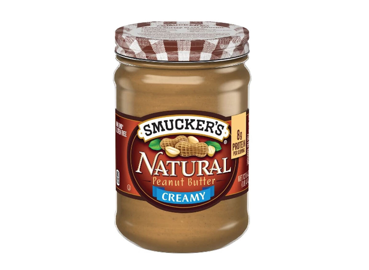 Smucker's all natural creamy peanut butter