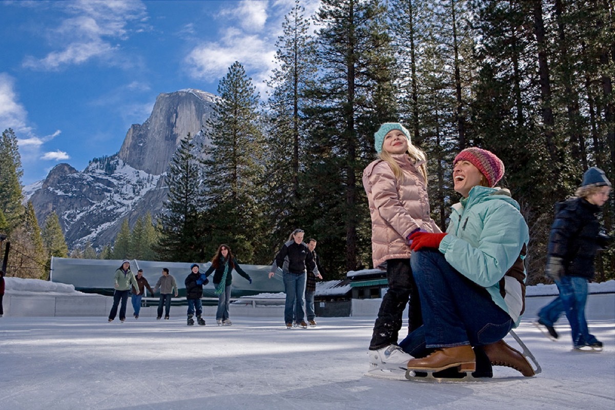 Curry Village Ice Skating rink