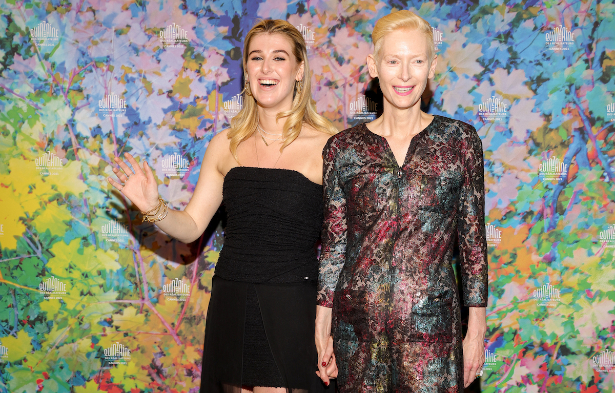 Honor Swinton Byrne and Tilda Swinton attend 