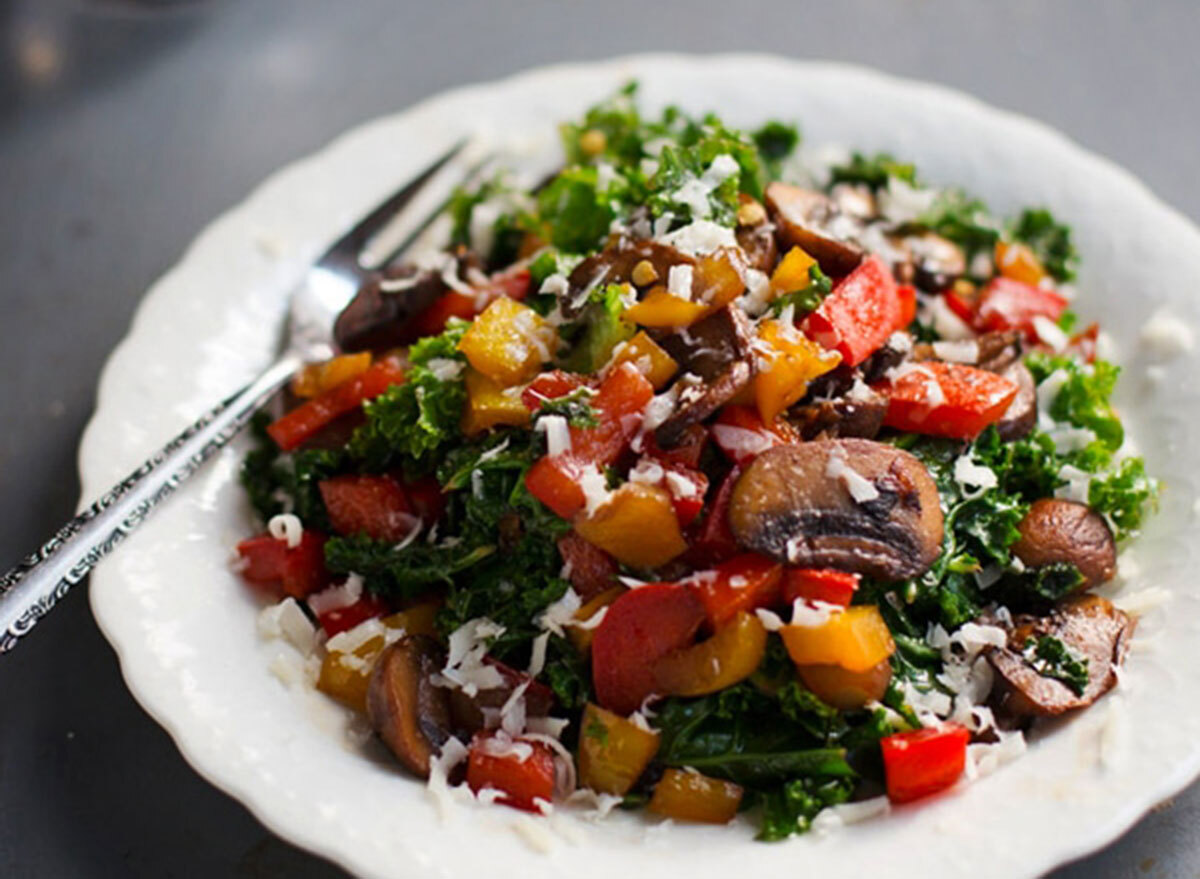 warm kale salad