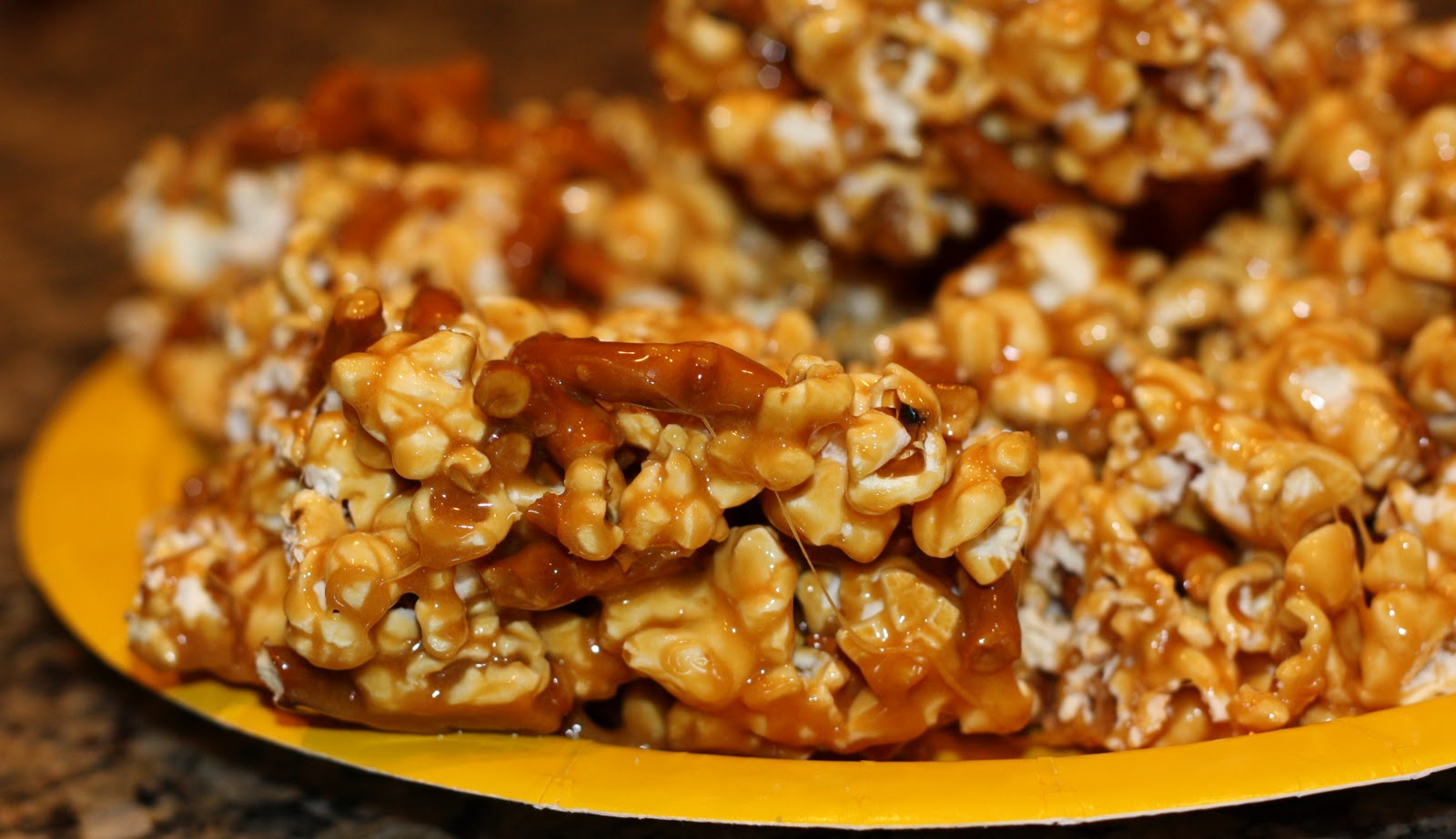 11. Caramel Popcorn and Pretzel Bars