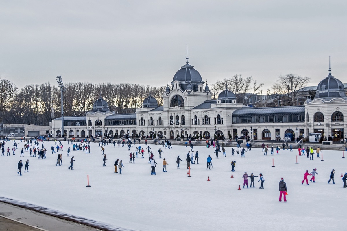 City Park Ice Rink Budapest Hungary