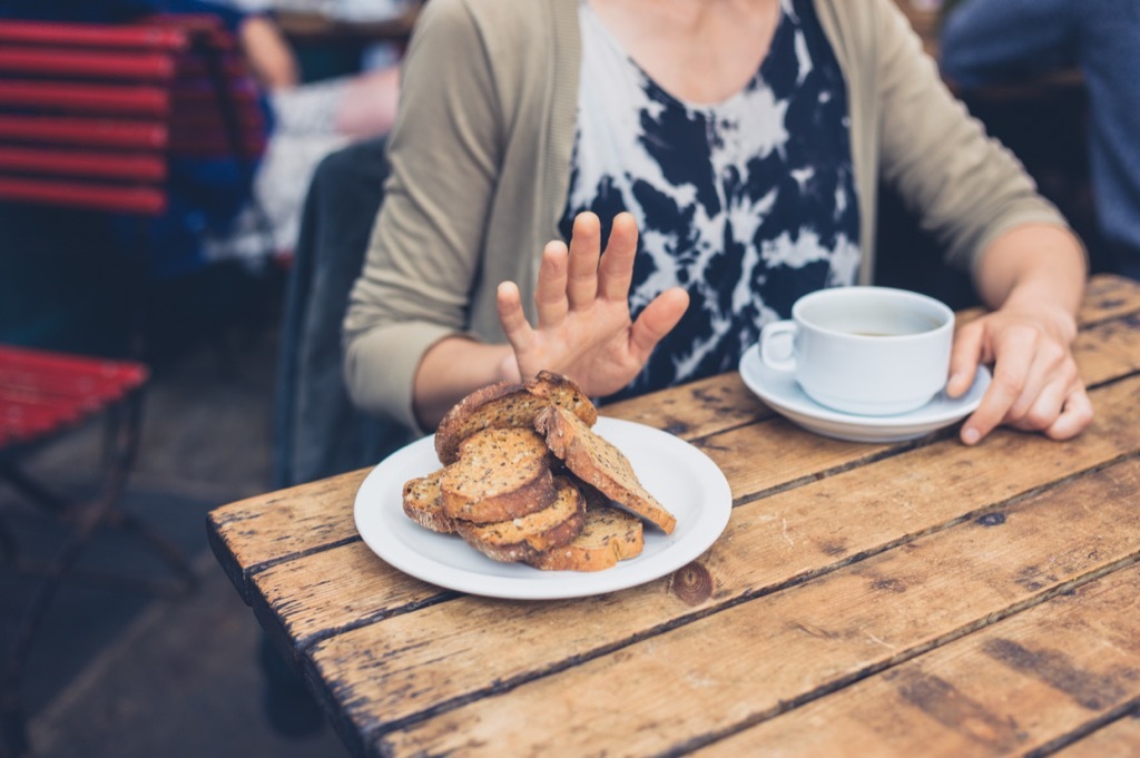 woman saying no Being Single in your thirties