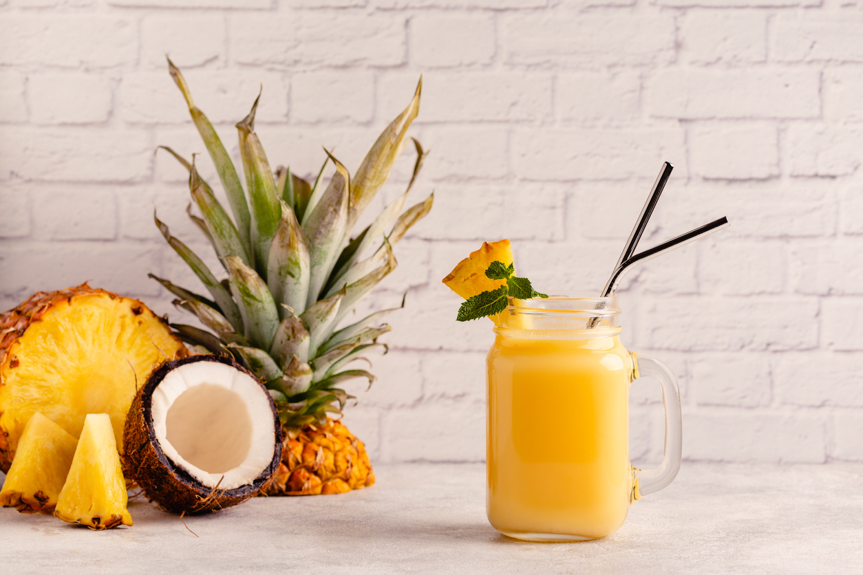 Tropical pineapple smoothie