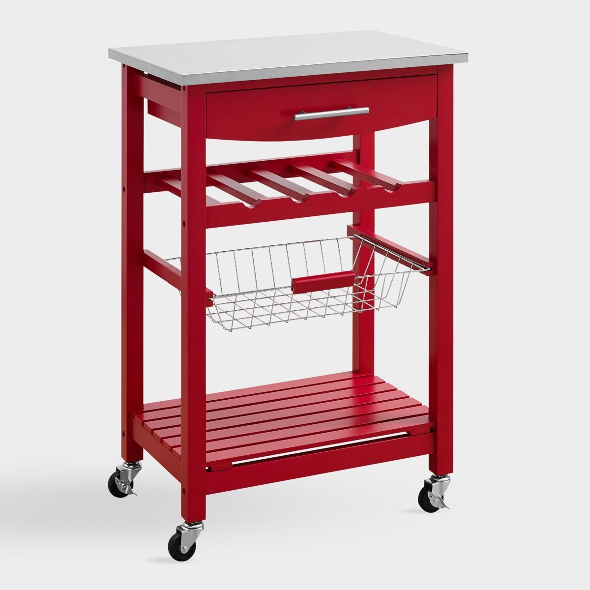 World Market Red Kitchen Island Storage Furniture