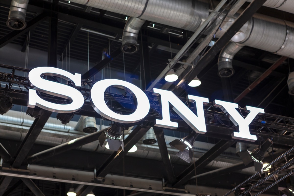 sony brand logo sign, original brand names