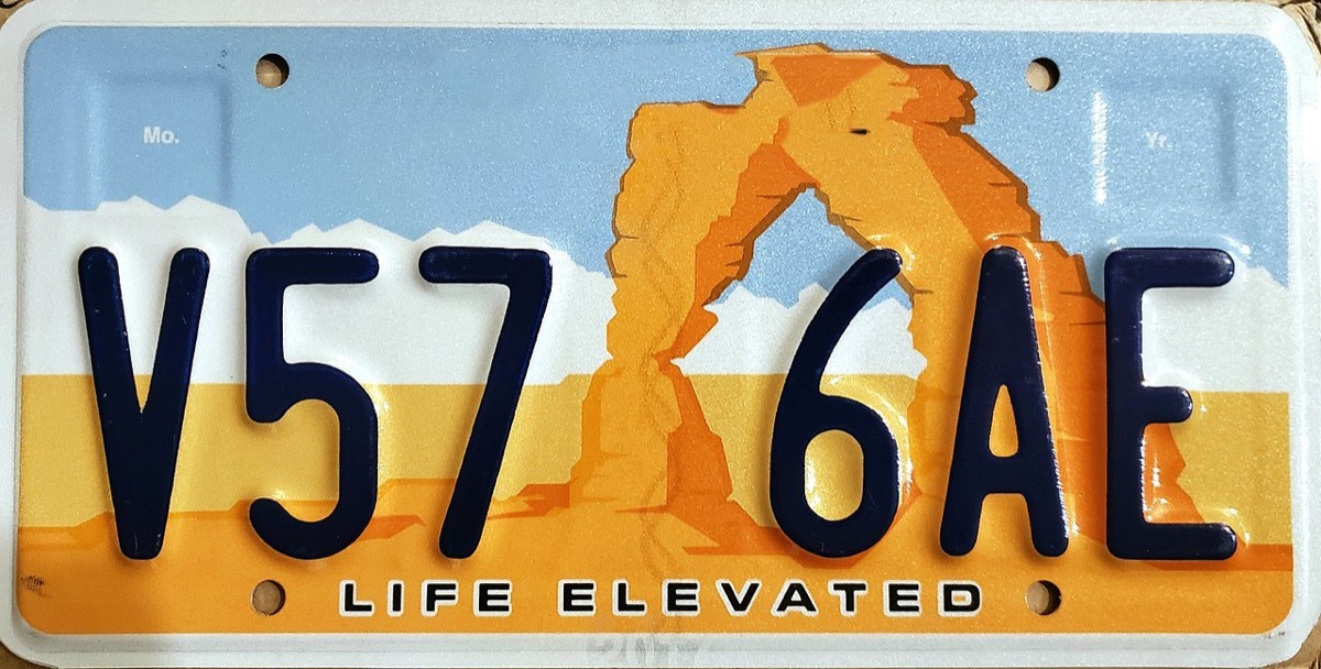 Utah license plate photoshopped