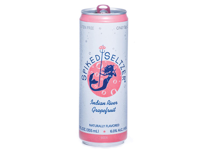 Spiked Seltzer indian river grapefruit