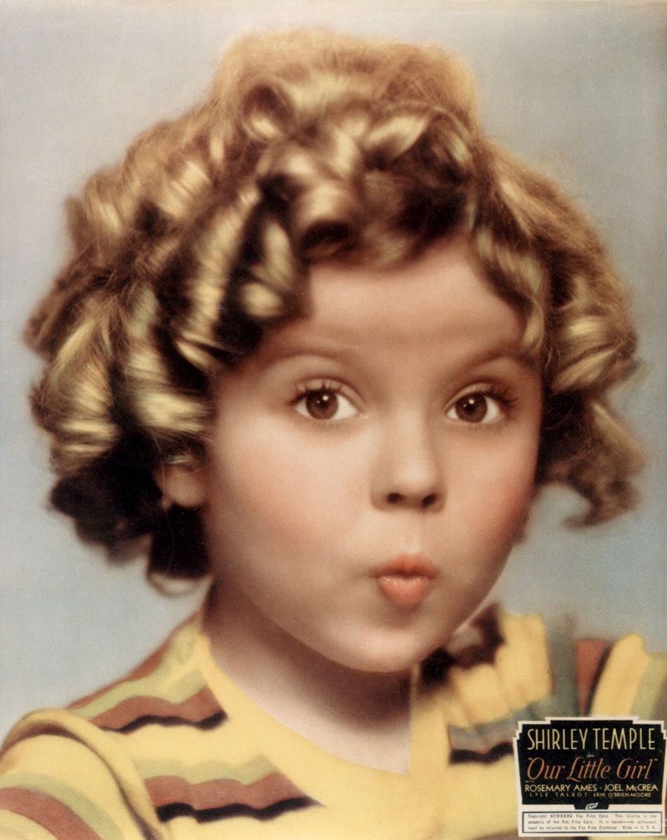 Shirley Temple in the 1935 Fox film Our Little Girl