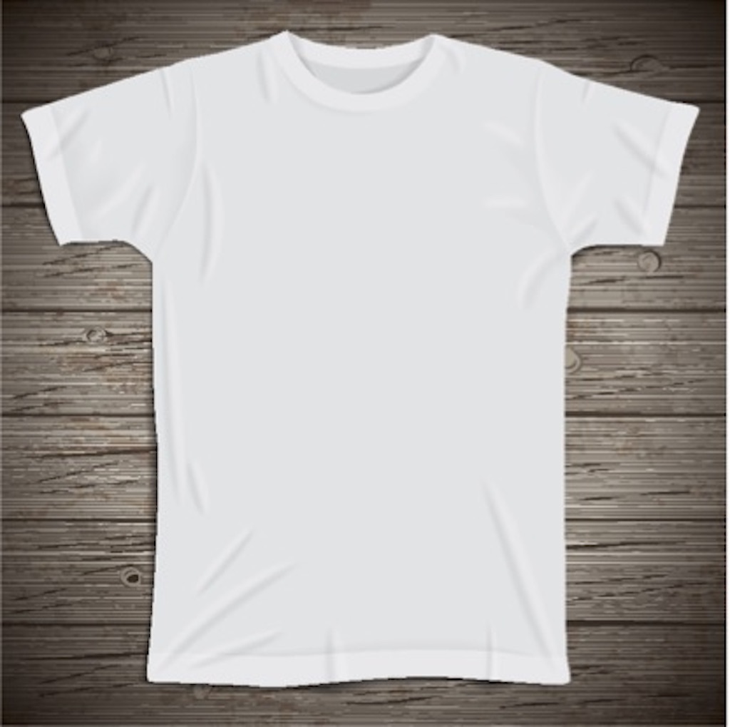 white tee shirt Never Buy