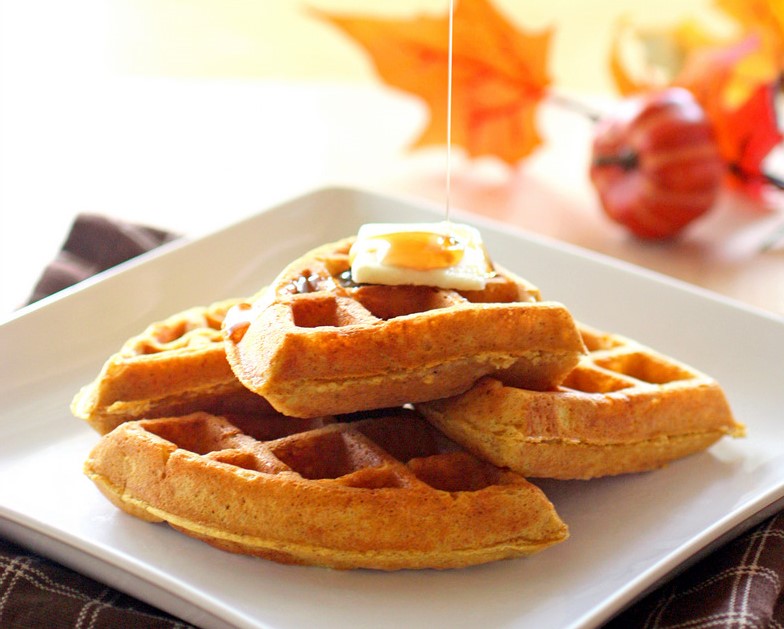 Pumpkin Waffles | 8 Warm Breakfast Ideas for Winter | Her Beauty