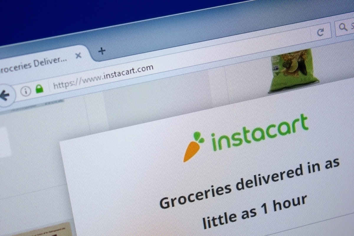 instacart on webpage