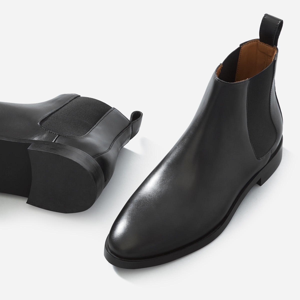 black chelsea boots