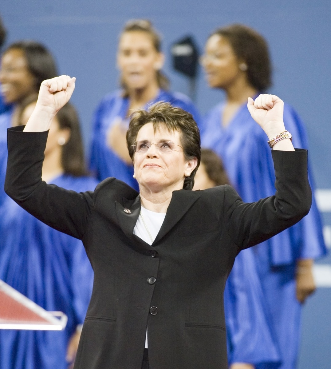 Tennis star Billie Jean King