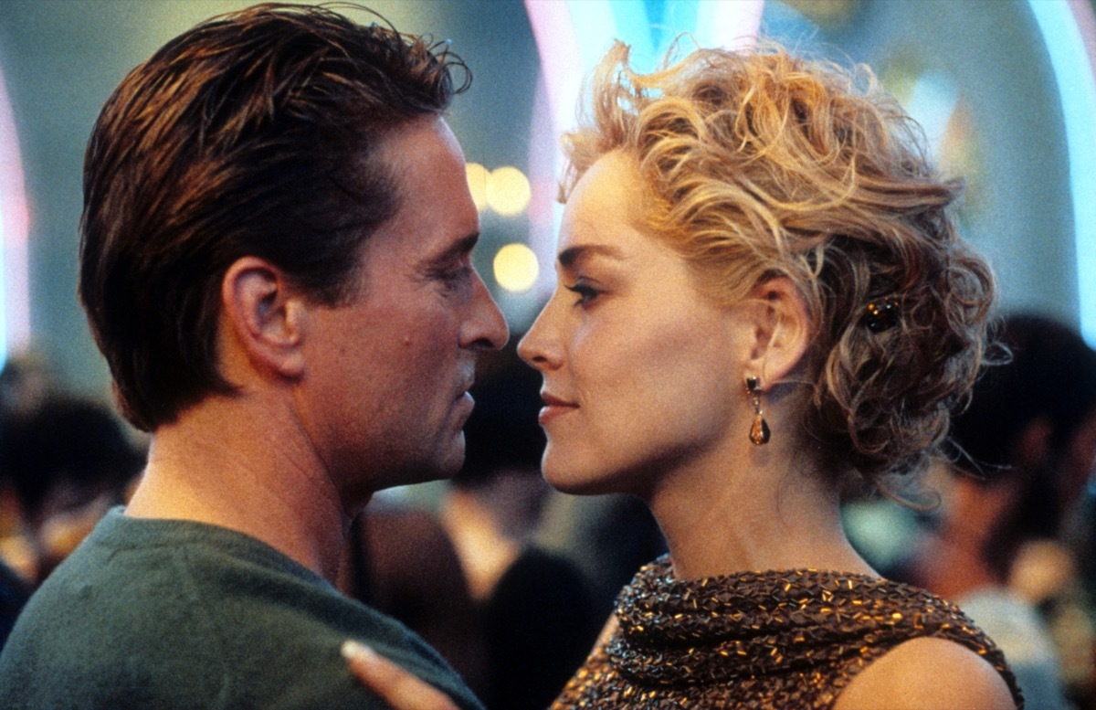 michael douglas and sharon stone in basic instinct