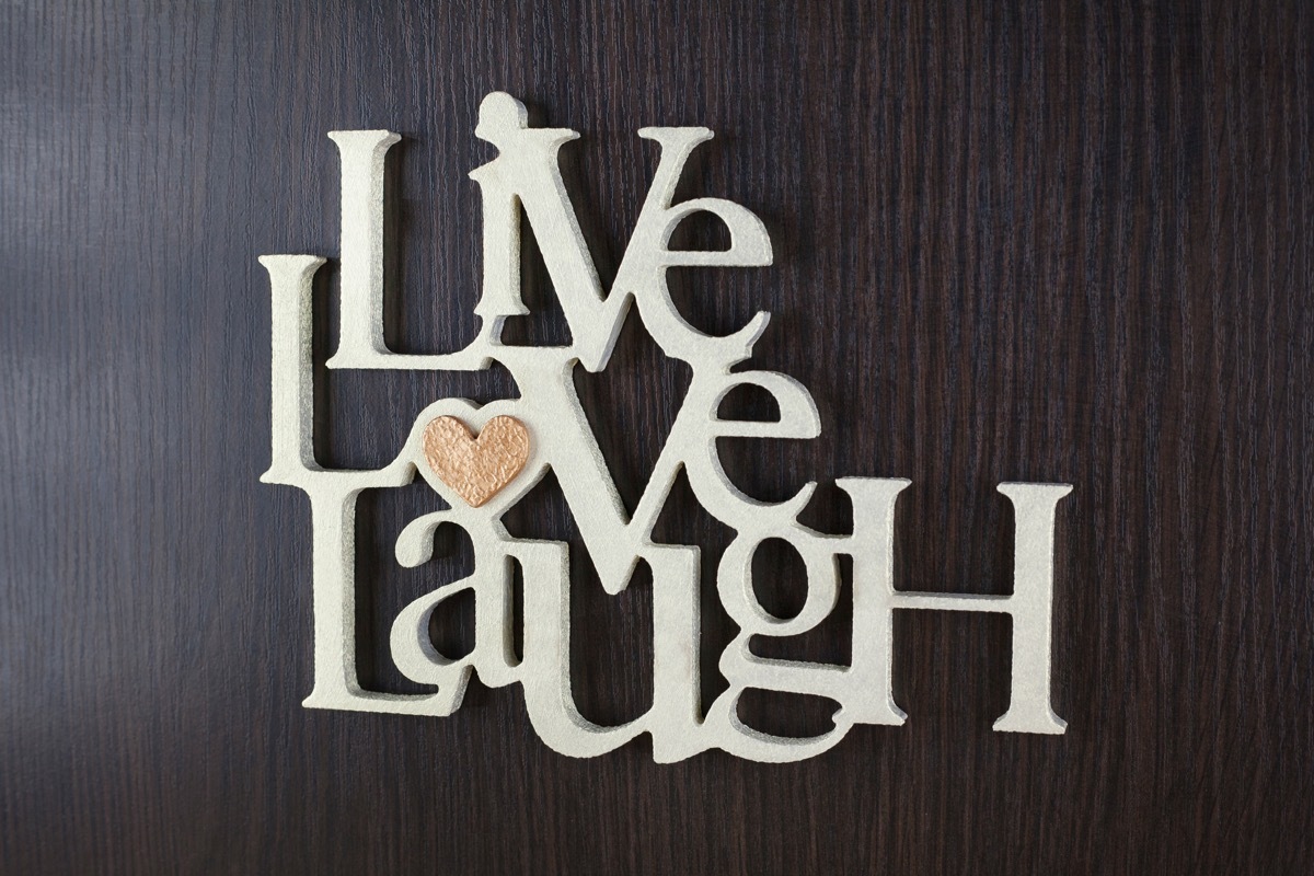 live laugh love wall sign