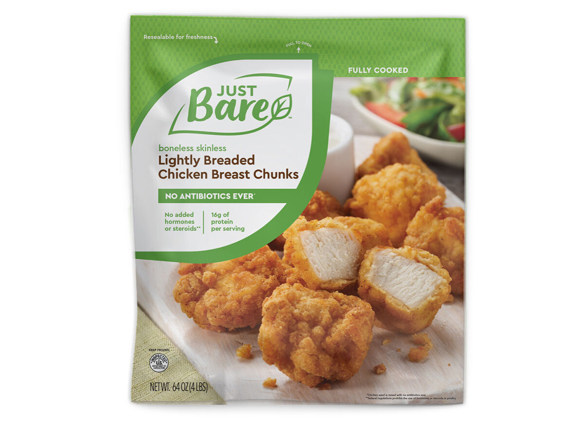 bag of just bare frozen chicken nuggets