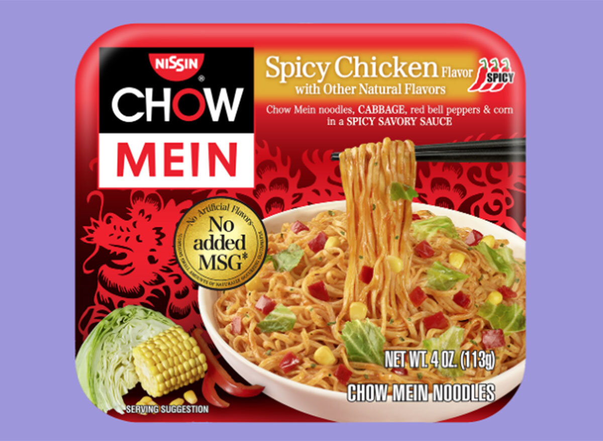 nissin chow mein spicy chicken flavor