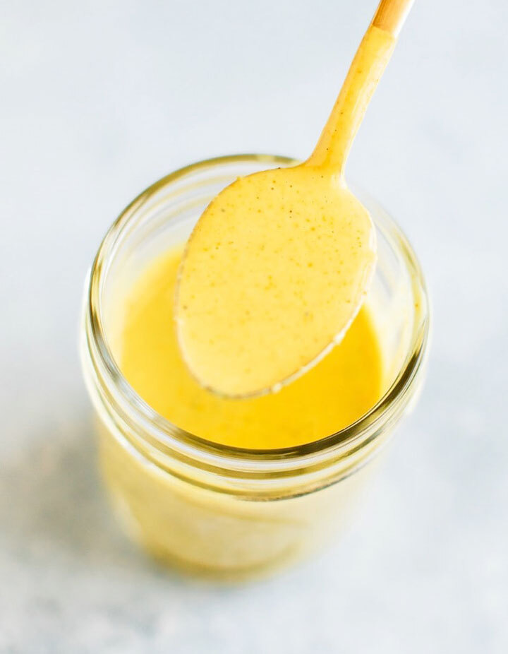 Golden turmeric tahini dressing recipe