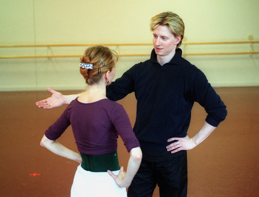 Ethan Stiefel in a rehearsal in 2003