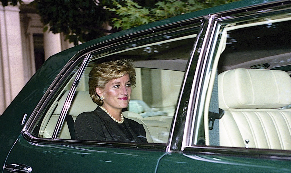 princess diana in car