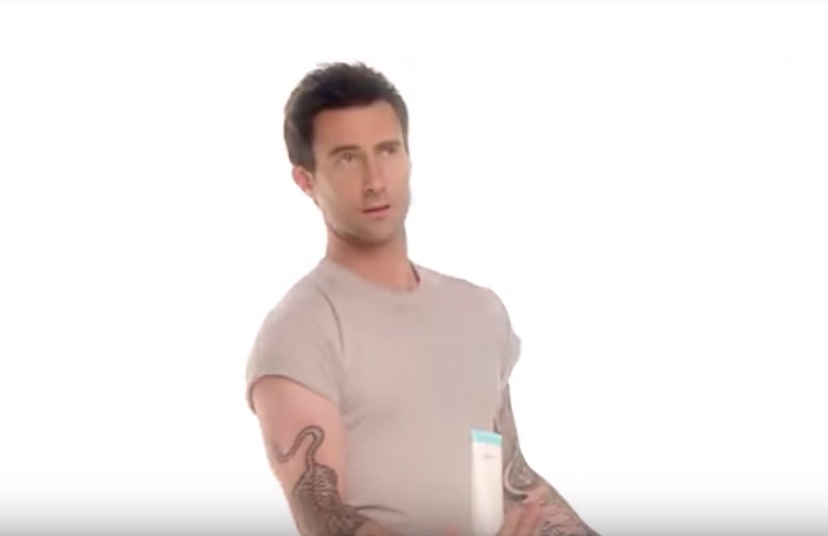 adam levine holding proactiv bottle, celebrity infomercial