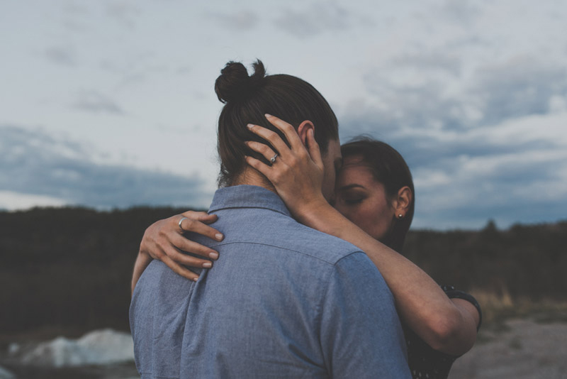 Ottawa hipster couple engagement