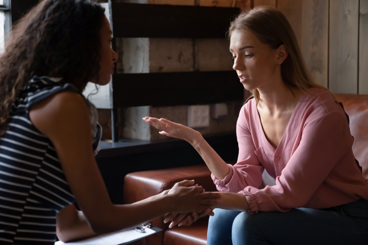 Two Woman Having a Discussion