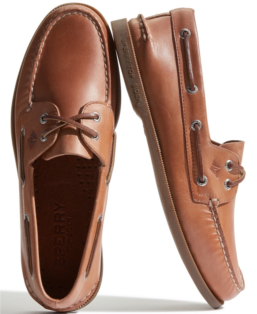 leather sperry topsiders