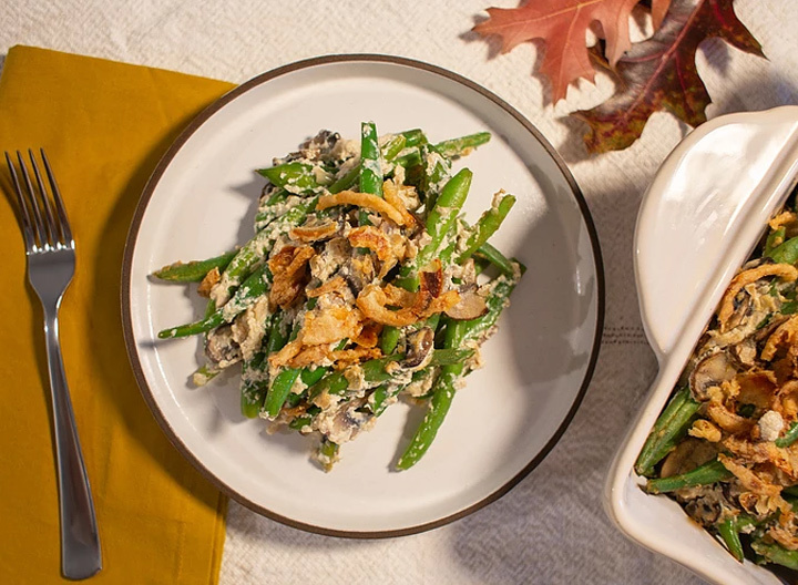 Vegan green bean casserole