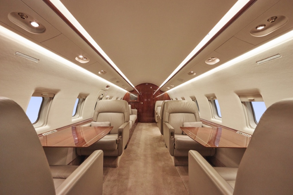 private jet interior, celebrities not like us