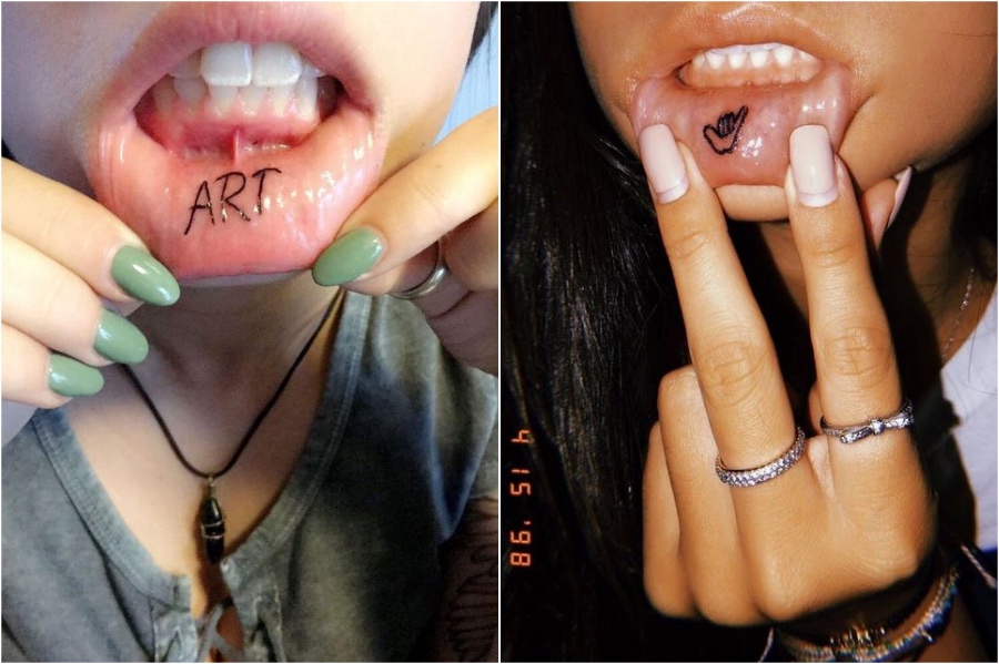  28 Cute Lip Tattoo Ideas For Girls #10 | Her Beauty