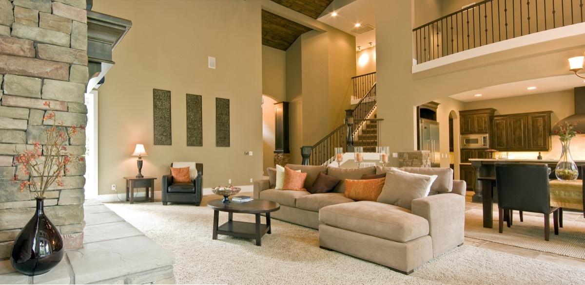 beige modern living room