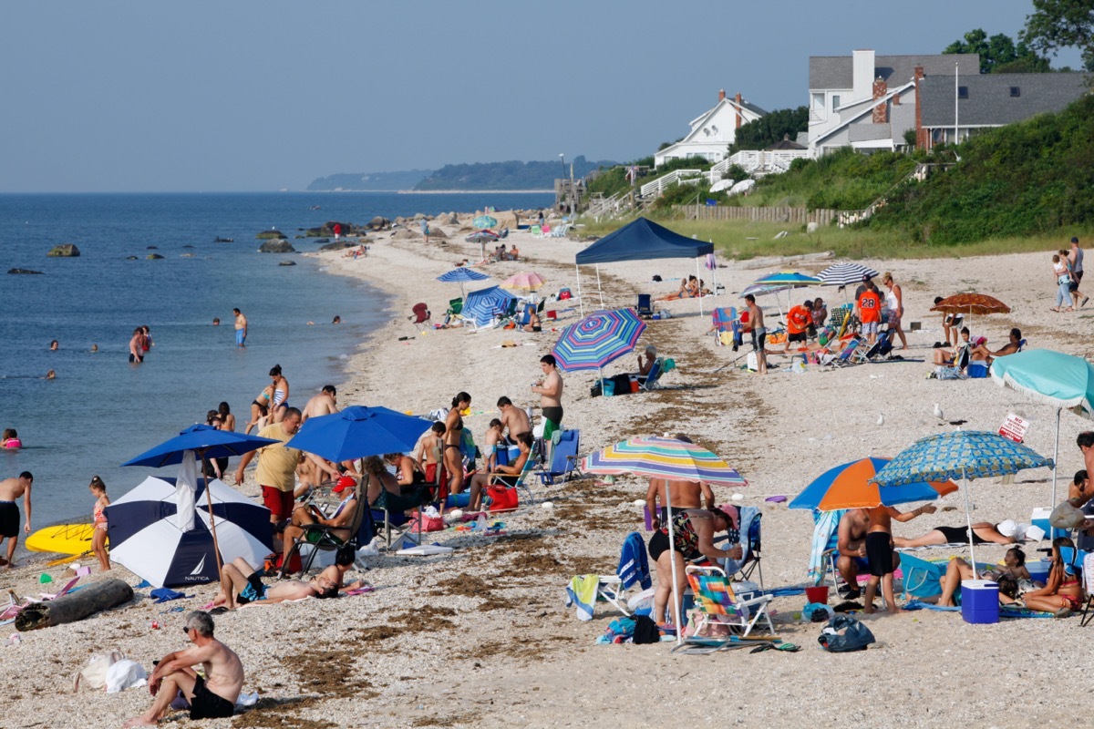 Beach on Long Island Sound, Greenport, New York