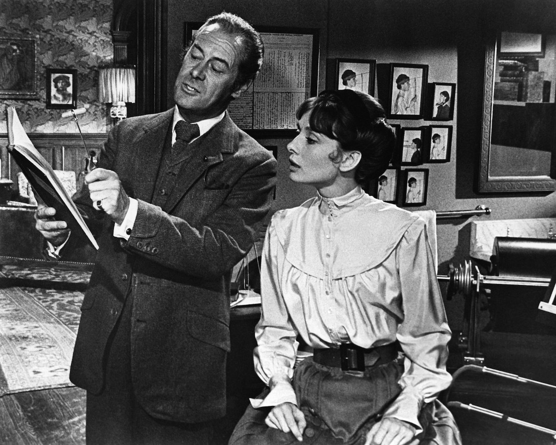 Rex Harrison and Audrey Hepburn in 