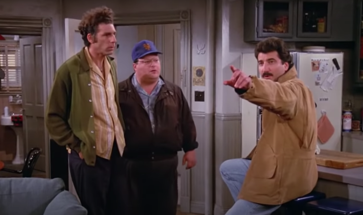 Michael Richards, Wayne Knight, and Keith Hernandez on 