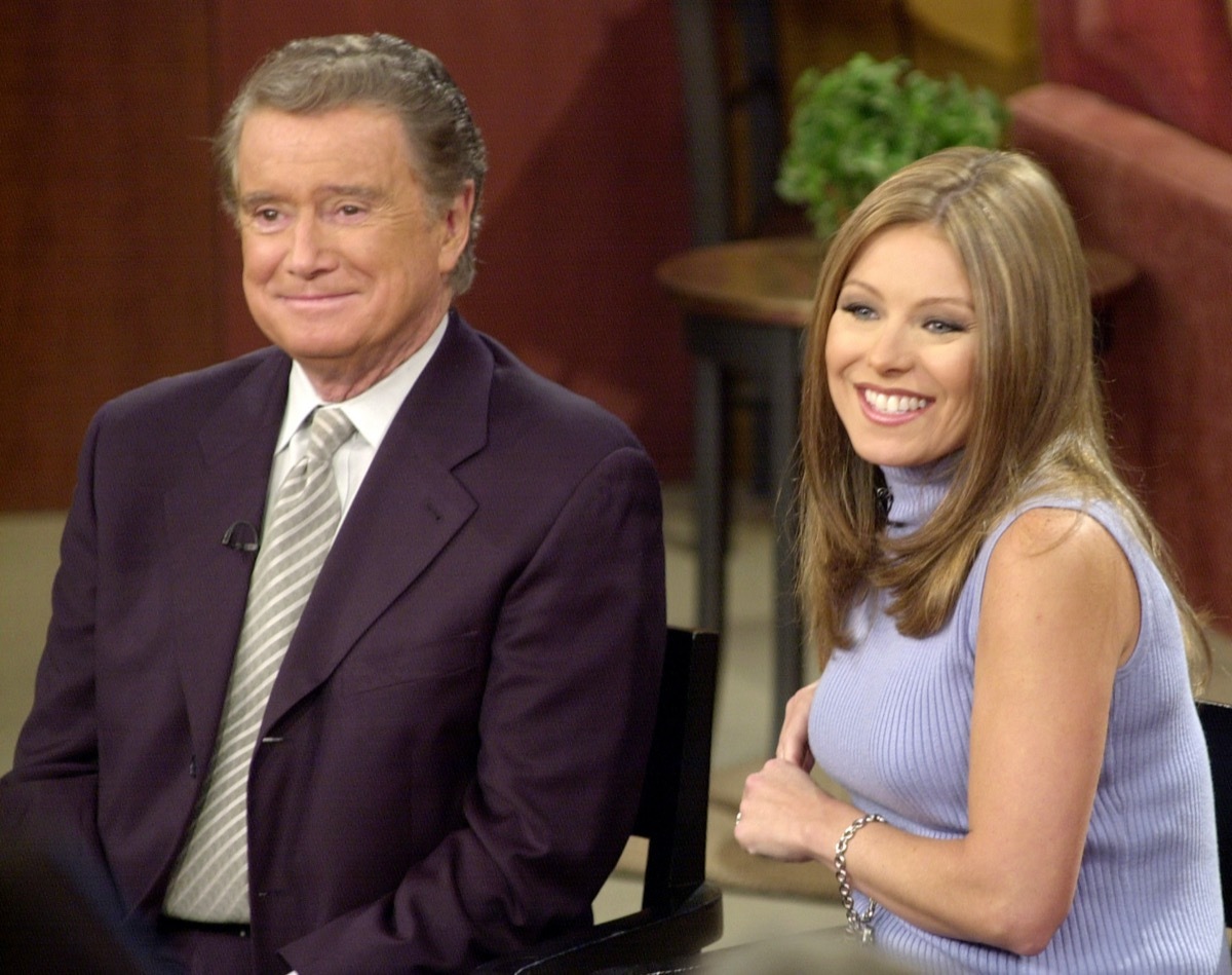 Regis Philbin and Kelly Ripa in 2001