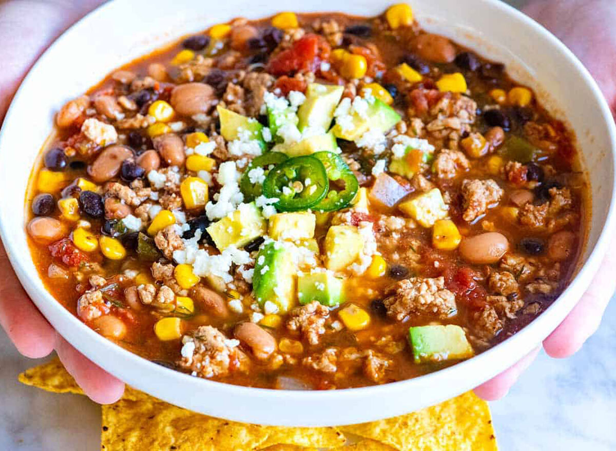 weeknight taco soup