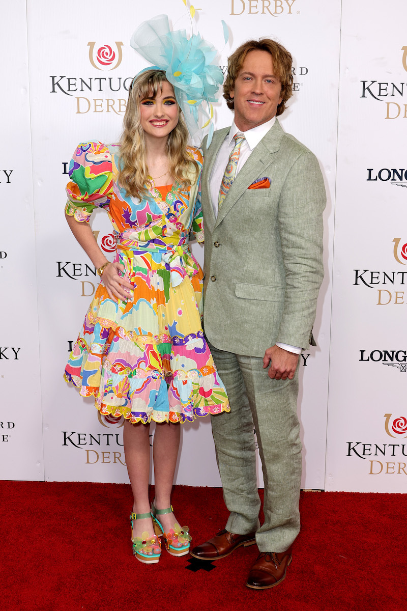 Dannielynn and Larry Birkhead at the 2022 Kentucky Derby