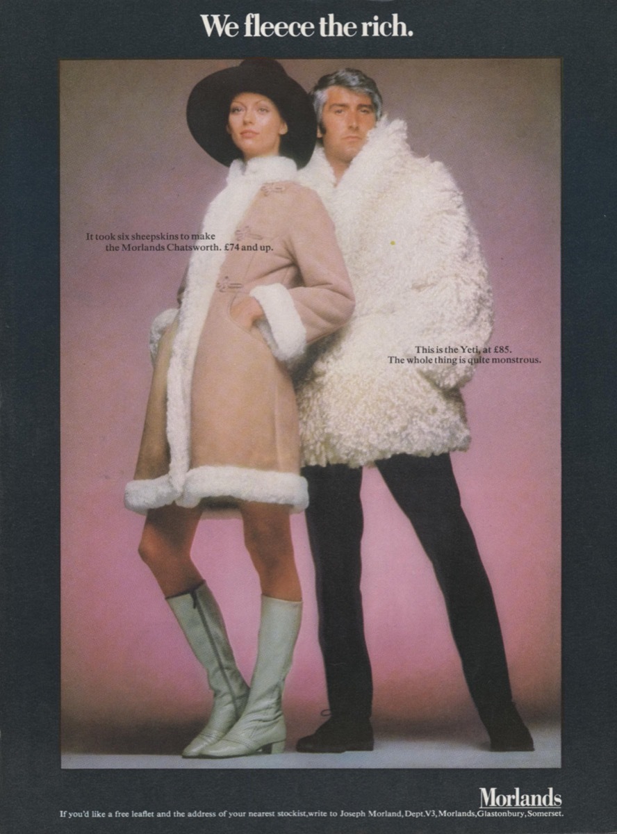 Sheepskin Coat Ad From the 1970s {Cool 1970s Style}