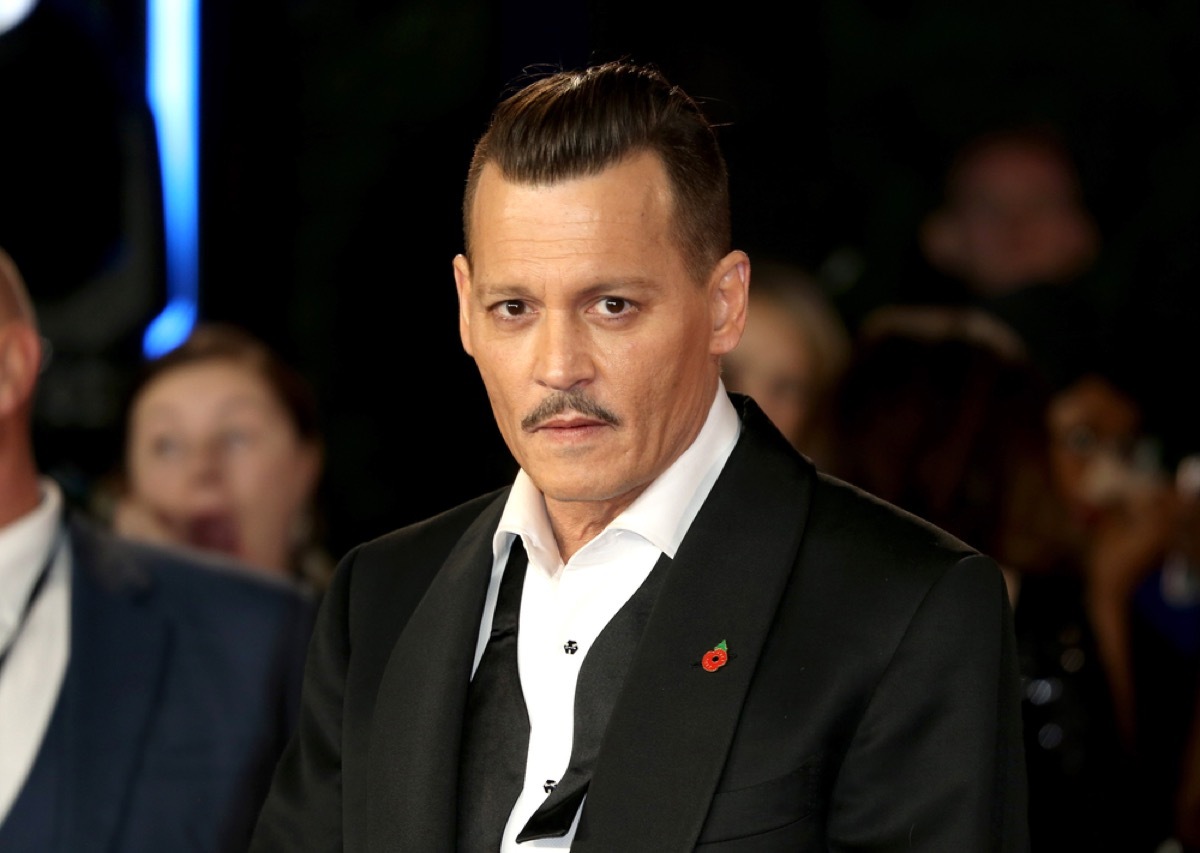 johnny depp on the red carpet