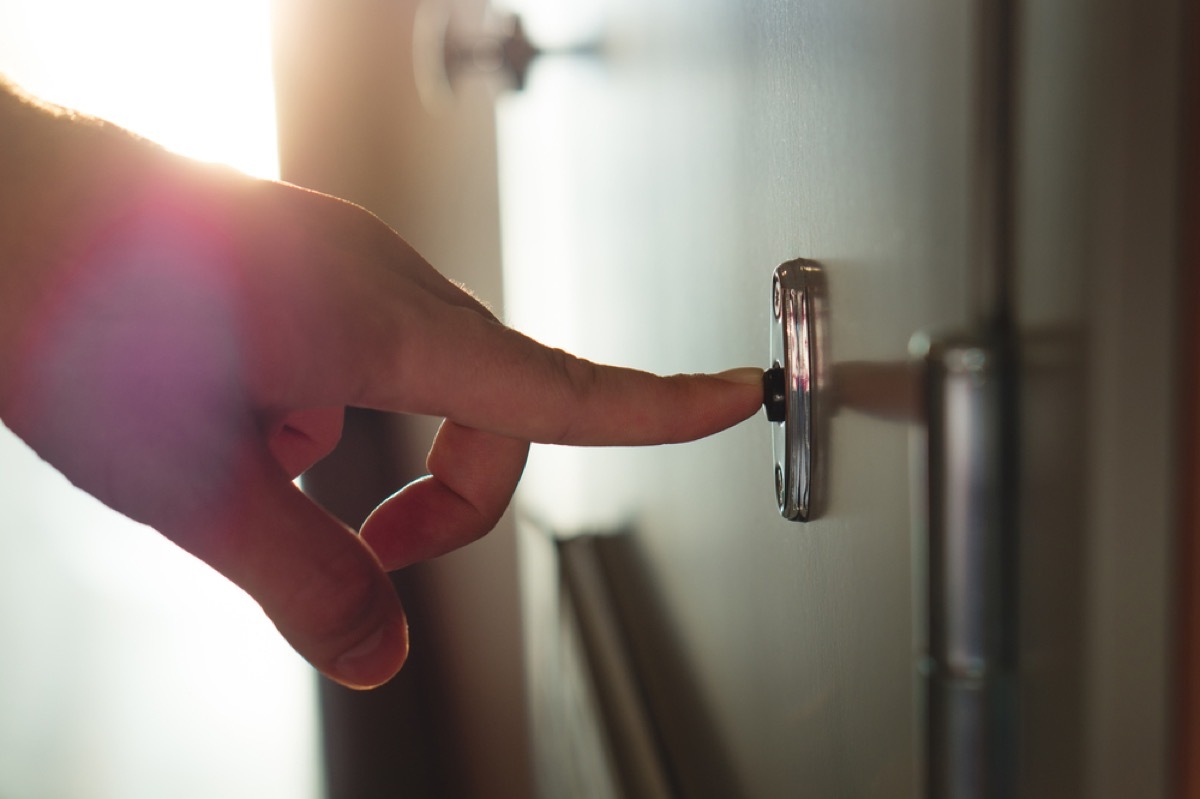 man pressing doorbell obsolete home items