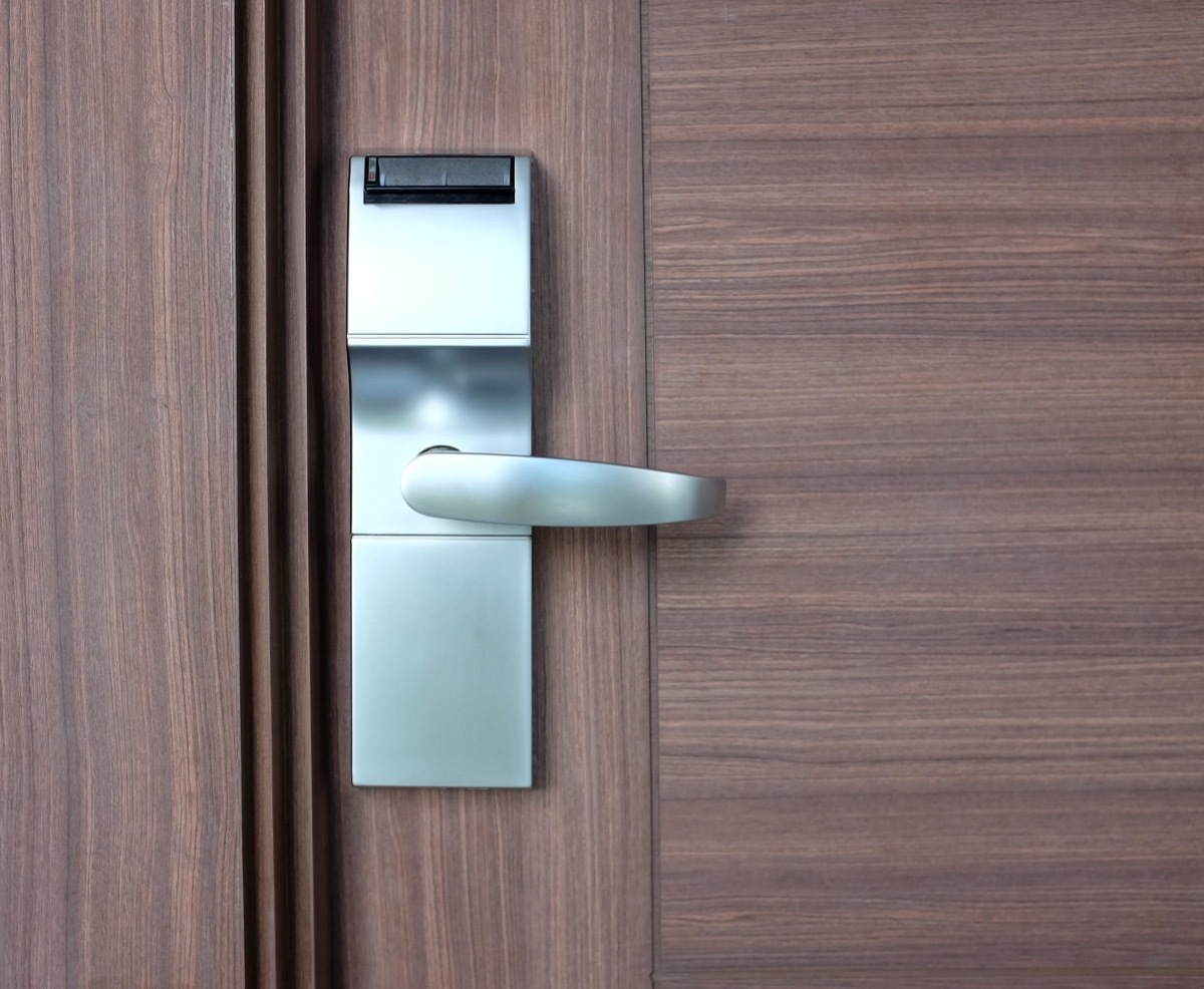 Hotel stairwell door handle